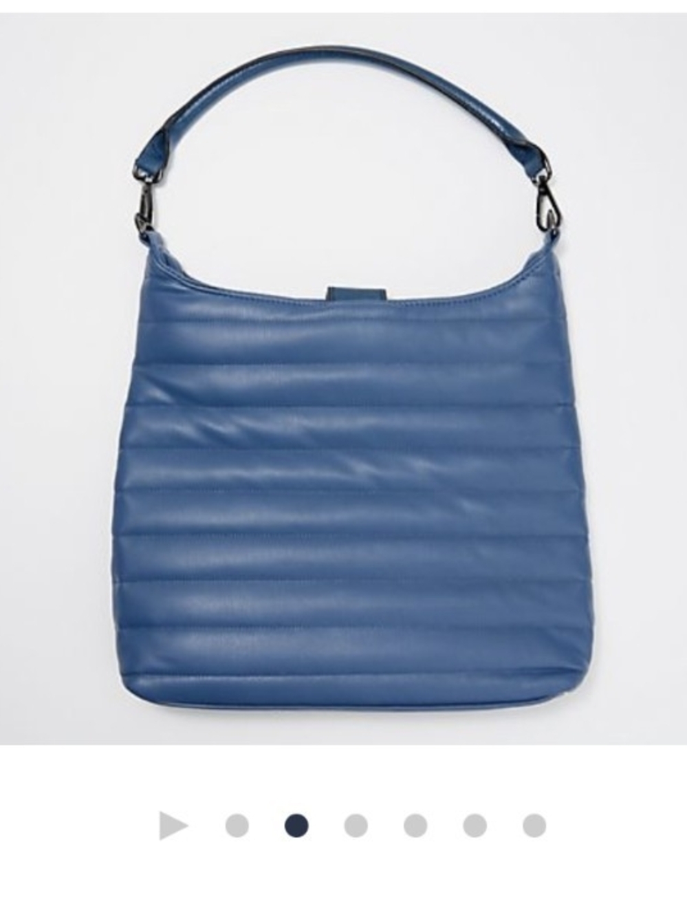 THINK ROYLN Faux Leather Crossbody with Striped Adjustable Strap - Picture 3 of 3
